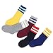 Boys Thick Fleece Socks Kids Winter Warm Crew Seamless Socks 5 Pack 5T/6T/7T