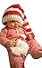 Baby Red White Outside Crochet Stocking Hat Baby Photograph Props Redwhite One Size