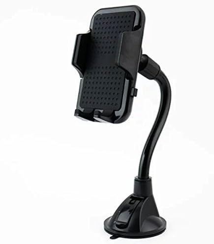 Car Phone Mount DHYSTAR Universal Windshield Car Holder for Cell phone / GPS, iphone 7 6s Plus 5s Se Samsung Andorid Phones and other Smartphones - Strong Suction Cup (Black)