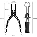 Fiskiner Fishing Pliers Fishing Gripper Aluminum Fishing Pliers Saltwater with Sheath for Cut Braid Lines Split Ring Remove Hooks Fishing Gear Flyfishing Ice Fishing Pliers Tools Fishing Gifts for Men