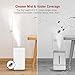 TaoTronics Top Fill Humidifiers, Cool Mist Aromatherapy Oil Humidifier for Home Bedroom, Filterless, Easy Clean, Auto Shut Off-(5L/1.32 Gallon, 100-240V)