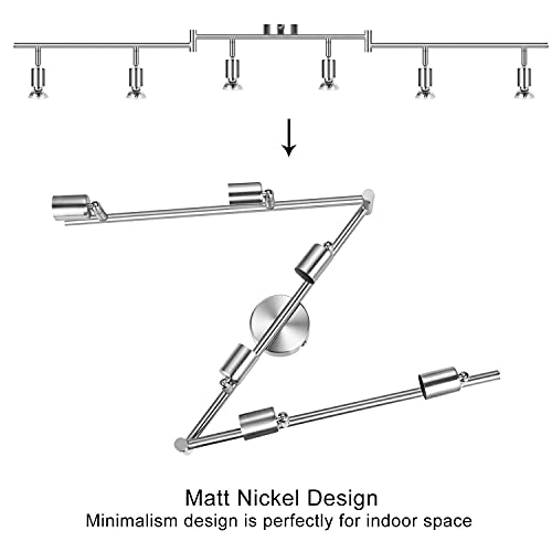 Wowatt LED 6-Vlams Plafondlamp Plafondspot LED Spot Plafondlamp Keuken Zwenkbaar Woonkamer Hal Slaapkamer Warmwit… - Afbeelding 7