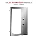 CO-Z Outdoor Kitchen Doors, 304 Stainless Steel Single BBQ Access Door for Outdoor Summer Kitchen Island, Grilling Station, Outside Cabinet, Barbeque Grill, Built-in SS BBQ Island Door (14W x 20H)