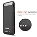 Trianium Atomic S 4000mAh Battery Case Compatible with iPhone 6s Plus and iPhone 6 Plus (5.5-inch) Phone -Extended Battery Charging Power Case - Black