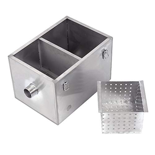 BEAMNOVA Commercial Grease Trap 8lbs Stainless Steel Interceptor