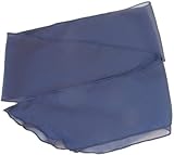 Navy Blue Georgette Sash Belt / Hair tie / Scarf