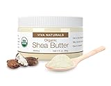 Viva Naturals Organic Shea Butter, 4 oz - Super Soft Grade A, Silky Smooth Texture & Suitable for All Skin Types and Perfect for DIY Recipes