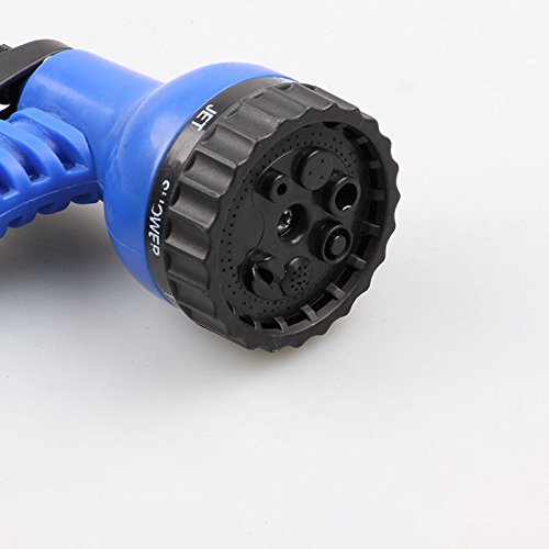 75ft Strongest Expanding Garden Hose,Flexible Expandable Hose Pipe,with 7 Function Spray Nozzle- Blue