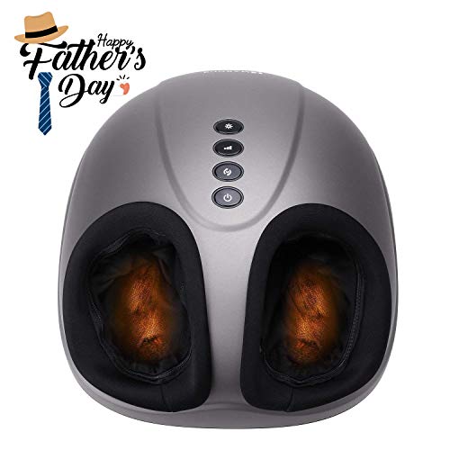 Shiatsu Foot Massager Electric Heat Kneading -Foot Massage Machine with Rolling and Air Compression for Home and Office for Men and Women