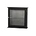 Teamson Home Chesterfield Removable Wall Wooden Medicine Cabinet with 1 Fixed Shelf 2 Storage Spaces and 1 Waffle Texture Glass Door, Espresso