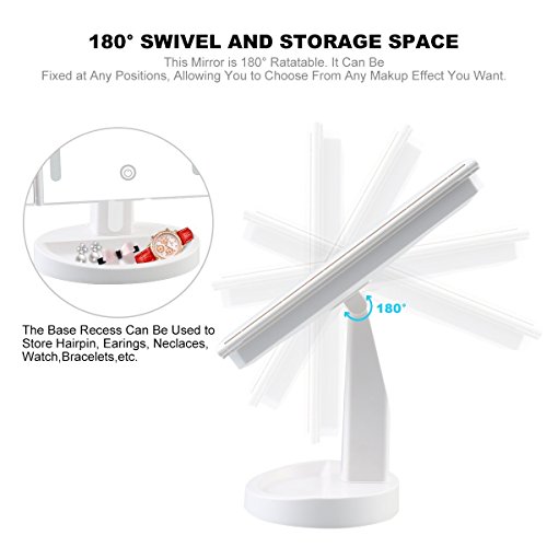 image for Artifi Lighted Vanity Makeup Mirror with 10x Magnifying Soft Led Light
