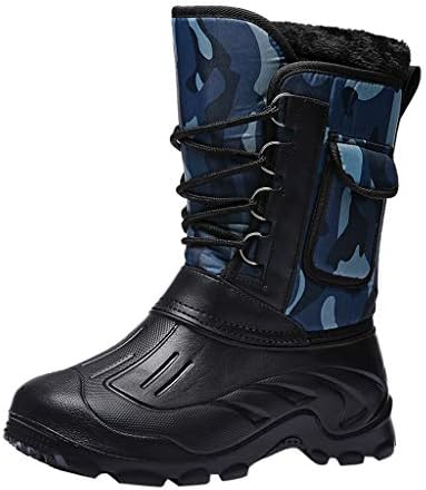 Esharing Men's 10 Inch Waterproof 730G Hunting Boots,Wear Resistant Hiking Combat Shoes,Camouflage Snow Boot