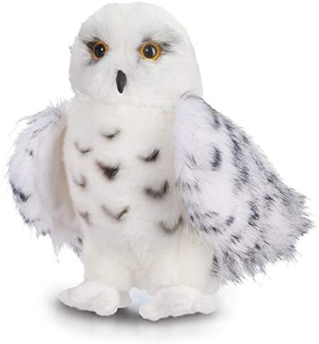 lennonsi Plush Snowy Owl Toy Doll Simulation Owl Animal Toy Ornaments Decoration Children Gift