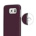 S6 Case, Galaxy S6 Case - TURATA [Slim Fit] Premium Coated Non Slip Surface [Purple] Four Layer Paint Designed Hard Case for Samsung Galaxy S6 G9200 - Purple