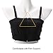 Pacasso Hands-Free Breast Pump Bra, Wire-Free, With or Without Strap, Soft Black Bra, Medium