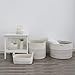 UBBCARE Set of 4 Storage Cubes 11 X 10.5 X 10.5 in, Water Hyacinth Storage Bins for shelves, Toys, Book, Storage Baskets with Handles, Cotton Rope Woven Baskets for Organizing, Purple