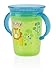 Nuby 1pk No Spill 2-Handle 360 Degree Printed Wonder Cup - Colors May Vary, 8 Ounces