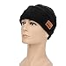 Wireless Beanie for Men, Smart Music Knit Winter Hat with Speaker Mic for Fitness Outdoor Sports, Black