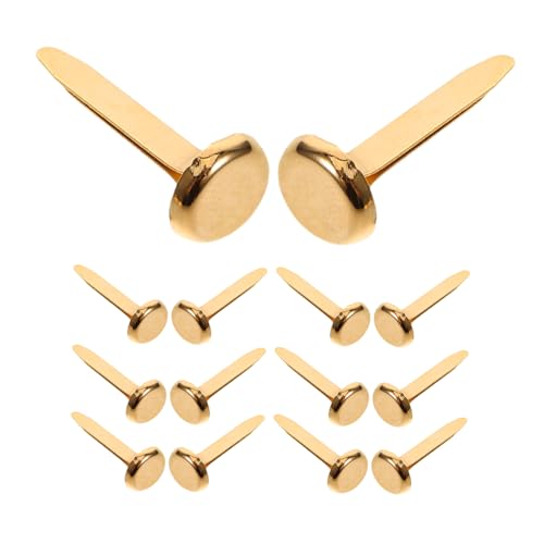Gatuida Two-Legged Metal Paper Brads Fasteners for Crafts DIY Projects Decorative Pins with Diverse Artistic Patterns to Enhance Creativity and Handmade Skills