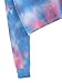 Romwe Women's Tie Dye Drop Shoulder Long Sleeve Crop Top Hoodie Sweatshirt