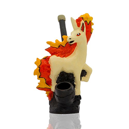 Handmade Tobacco Pipe Pokemon Hand Painted Art Collectible (Rapidash)
