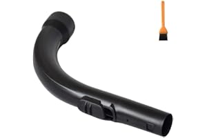 EZ SPARES Compatible with Vacuum Plastic Curved Handle Bent End Hose Wand for Miele S2110 S501 S524,Replacement Part 5269091
