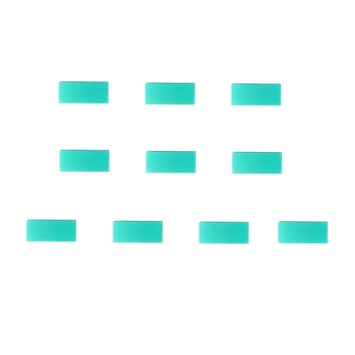 Unifizz Welding Helmet Cover Lens Outside Protective Lens Filter Covers 108 x 50 x 0.8mm Replacement Lens Clear Cover Lens for Solar Auto Darkening Welding Helmet 10 PCS