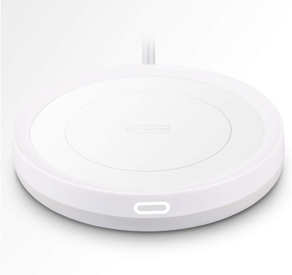 Smart Coffee Warmer, BESTINNKITS Auto On/Off Gravity-induction Mug Warmer for Office Desk Use, Candle Wax Cup Warmer Heating Plate (Up To 131F/55C) (White)