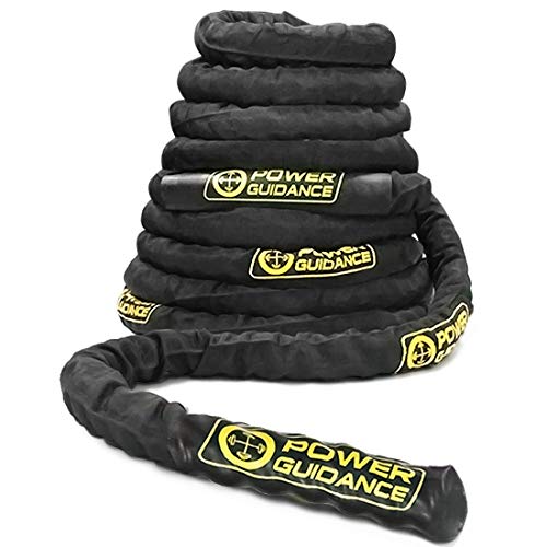 POWER-GUIDANCE-Cuerda-de-Batalla-Battle-Rope-Polister-Ultra-Resistente-3850mm-Longitud-9m12m15m-Ancla-Incluida