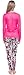 Marvel Black Widow Prey Pink and White Womens Lounge Set (Large)