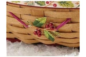 Longaberger Holly Christmas Basket Tie on