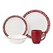 Corelle Livingware 16-Piece Dinnerware Set, Bandhani, Service for 4