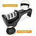 Trend_UM Knife Sharpener for Kitchen, Professional 3-Stage Knife Sharpening Tool for Straight and Serrated Knives, Ceramic Tungsten Steel Diamond, Repair Restore and Polish Blades