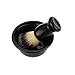 Anself 3 In 1 Shaving Brush Set Cleaning Tool Shaving Frame Base + Soap Bowl + Bristle Hair Shaving Brush