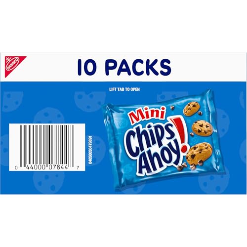 CHIPS AHOY! MINI ORIGINAL CHOCOLATE CHIP COOKIES, 10 SNACK PACKS
