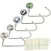 ROFLYER Nature Instant Swivel Top Purse Hook Hanger Under Counter Handbags Hooks (Set of 5)