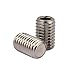 Junter 100pcs M2.5 x 3mm Flat Point Grub Hex Socket Set Screws Metric A2 Stainless Steel DIN913