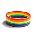 RyanLemon Rainbow Bracelet Friendship Band Silicone Wristbands