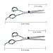 Professional Hair Cutting Scissors Barber Shears Set Hair Thinning Kit with Black Storage Case