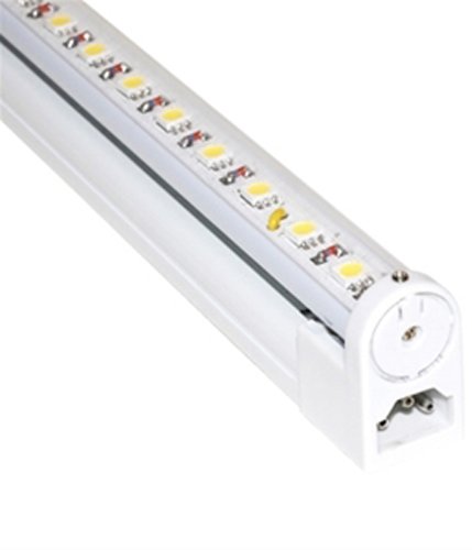 Jesco Lighting S201-48/30 LED Sleek Plus 48" Adjustable Linkable Cove Display Light Strip, 3000K Color, White Finish