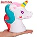 R.HORSE Jumbo Cute Unicorn Kawaii Cream Scented Squishies Slow Rising Decompression Squeeze Toys for Kids or Stress Relief Toy Hop Props, Decorative Props Large (Jumbo Unicorn)