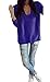 Sarin Mathews Womens Casual Hollow Knit Vneck Blouse Pullover Loose Tops Sweater
