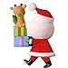 Hallmark Keepsake Christmas Ornament 2018 Year Dated Santa Kringle and Kris Delivering Gifts