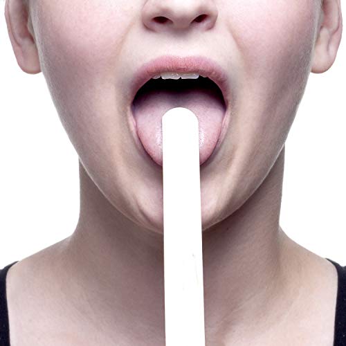 Dukal Tongue Depressors 5.5 inch. Pack of 500 Disposable Depressors for Juniors. Non-Sterile Wooden Tongue Depressors. Spatula for Waxing. Clean & Smooth. Single Use, Wooden Craft Sticks, 9001
