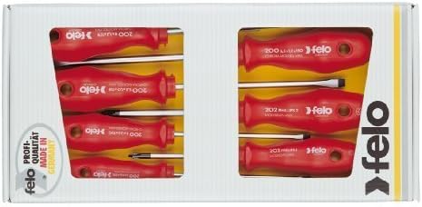 Felo 0715716054 Set of 7 Slotted & Phillips Screwdrivers, 200 Series by Felo