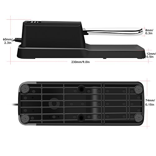 NEUMA Universal Sustain Pedal with Polarity Switch for Digital Electronic Piano Keyboard Yamaha, Roland, Casio, Korg etc.