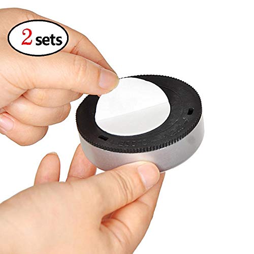 Leoie 2Pcs LED Wireless Night Light, Battery-Powered Stick-on Tap Touch Lamp, Bedroom Cordless Touch Light for Closets, Cabinets, Counters