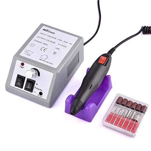 Electric Nail Drill Nail File,Nail Files Drills Machine Manicure Nail Buffer Milling Set E File for Acrylic Nails 6 in 1 Portable Nail Filer Electrical