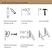 BESy Folding Clothes Hanger Adjustable Drying Rack Retractable Coat Hanger Home Storage Organiser Instant Closet, Wall Mounted with Screws,Matte Polished Aluminum(2 Packs)