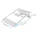 RIYO RIYO Laptop Stand Aluminum Notebook Stand Riyo 7-17'' Portable Folding Ventilated Computer Stand for MacBook Pro/Air, Apple Laptop Notebook and Tablet with Anti-Slip Silicone Pad